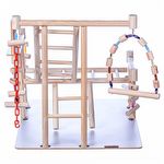 Brinquedo Play Playground Papagaio Escada Natural - imagem 4