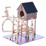 Brinquedo Play Playground Papagaio com Casa Natural - imagem 3