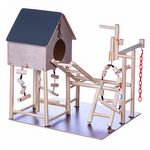 Brinquedo Play Playground Papagaio com Casa Natural