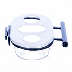 Comedouro 3 furos Cristal com Suporte  - imagem 2