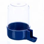 Bebedouro Malha fina 300ml - Copo Cristal e Base Azul