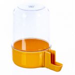 Bebedouro Malha fina 300ml - Copo Cristal e Base Amarela