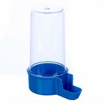 Bebedouro Malha Larga 200ml - Copo Cristal e Base Azul