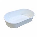 Banheira Oval Média - 350ml -  Leitosa