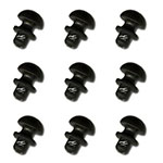 Puxador Plástico - Preto - 10 Unidades