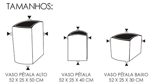 Vaso Pétala 25x40 cm - Roxo - imagem 2