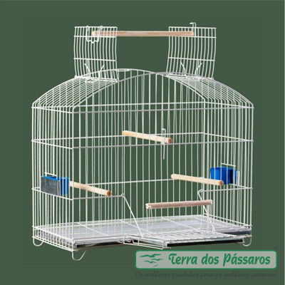 Gaiola para Calopsita - Triplex - Branca - imagem 1