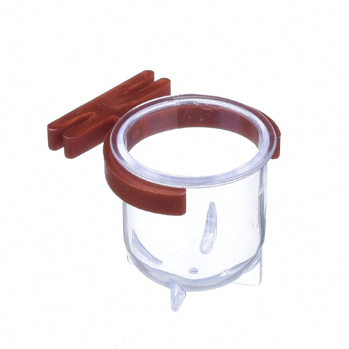 Porta Vitamina Pequeno - Cristal com Presilha Cobre - imagem 1