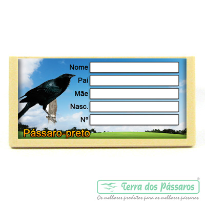 Porta Nome Especial - Pássaro Preto - imagem 1