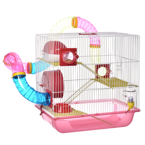 Gaiola Moradia Hamster Big House Fun - Rosa - imagem 1