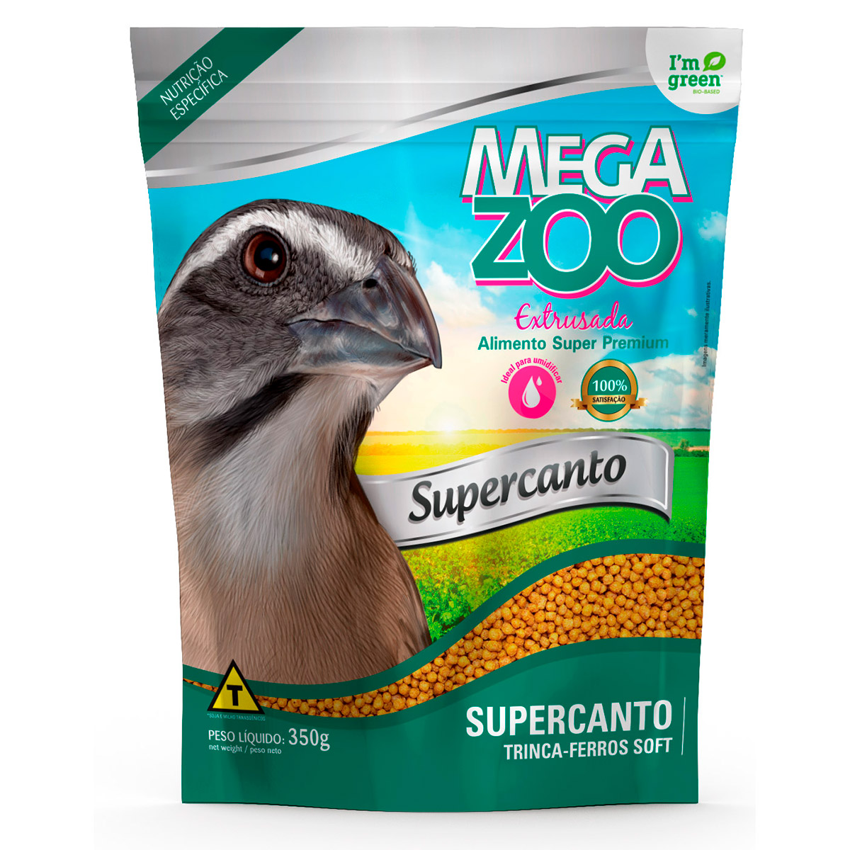Megazoo - Extrusada Trinca-Ferro Supercanto Soft - 350g - Terra