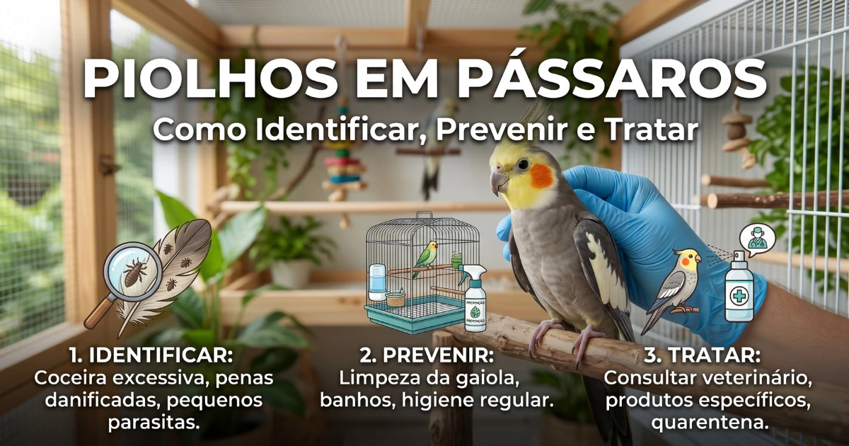 Piolhos em Pássaros: Como Identificar, Prevenir e Tratar
