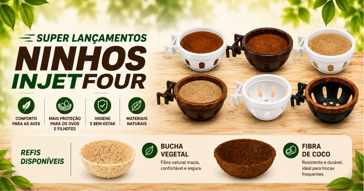 Injetfour: Novos Ninhos e Refis Chegaram à Terra dos Pássaros