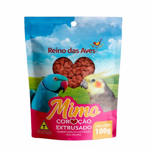 Reino das Aves - Mimo Coração Extrusado - 100g - imagem 1