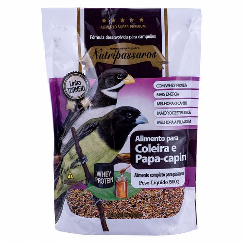 Nutripássaros -  Alimento para Coleira e Papa Capim - Torneio - 500g - imagem 1