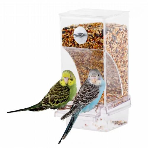 Alimentador Torre Transparente de Acrílico para Pássaros - 18 cm - imagem 1