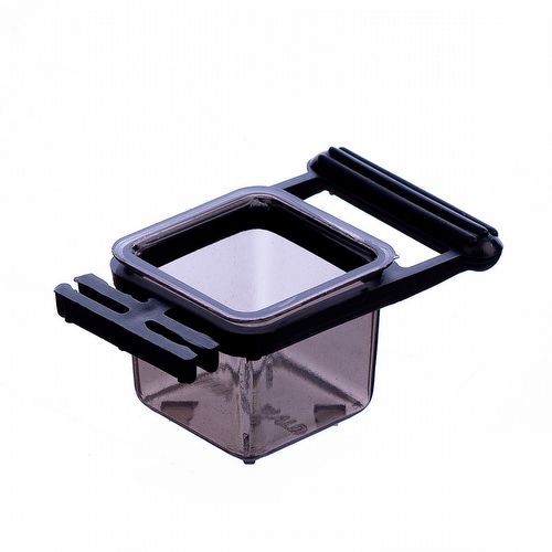 Porta Vitamina Quadrado com Poleiro Pequeno - Fumê - imagem 1