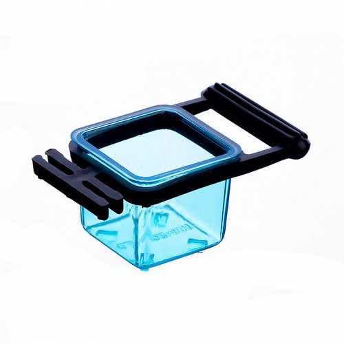 Porta Vitamina Quadrado com Poleiro Pequeno - Azul - imagem 1
