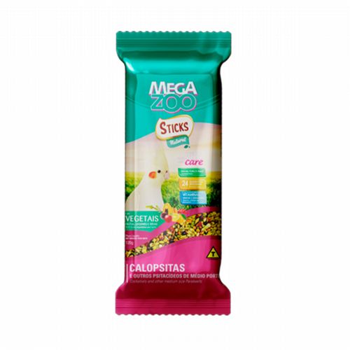Megazoo Sticks Calopsitas - Vegetais - 120g - imagem 1