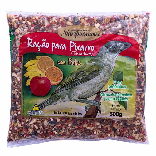 Nutripássaros - Ração para Pixarro com Frutas  - 500g - imagem 1