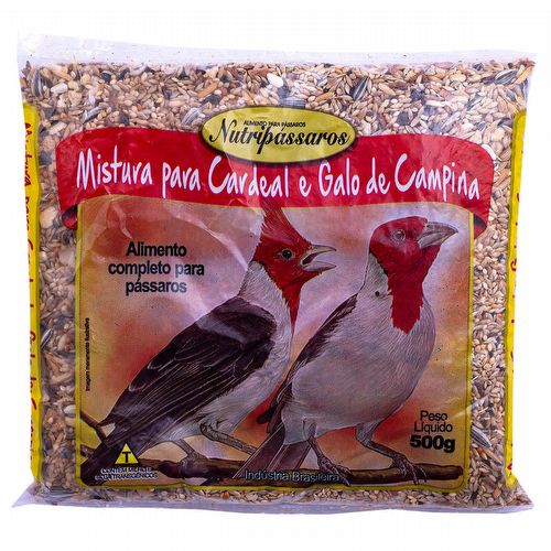 Nutripássaros - Mistura para Cardeal e Galo de Campina - 500g - imagem 1