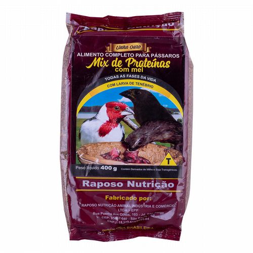 Raposo - Mix de Proteínas C/ Mel e Larva de Tenébrio - Linha Ouro - 400g - imagem 1