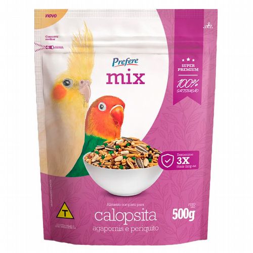 Prefere Mix - Calopsita, Agapornis e Periquito - 500g - imagem 1