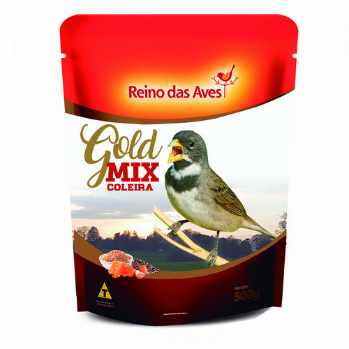 Reino das Aves - Coleira - Gold Mix - 500g  - imagem 1