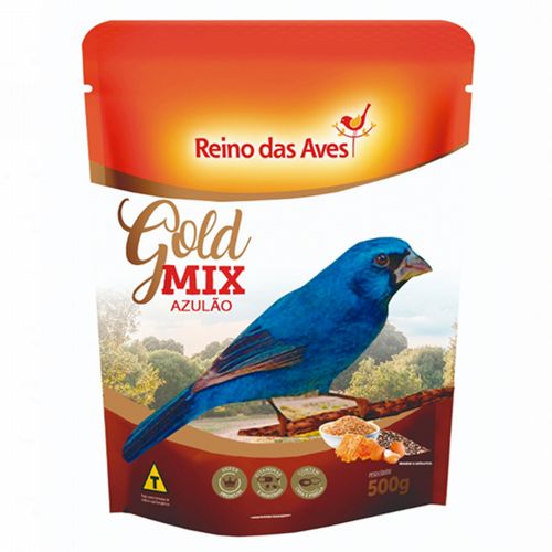 Reino das Aves - Azulão - Gold Mix - 500g  - imagem 1