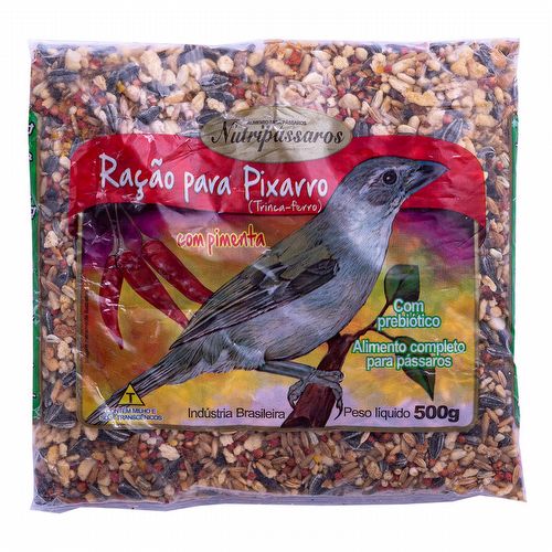 Nutripássaros - Ração para Pixarro com Pimenta - 500g - imagem 1