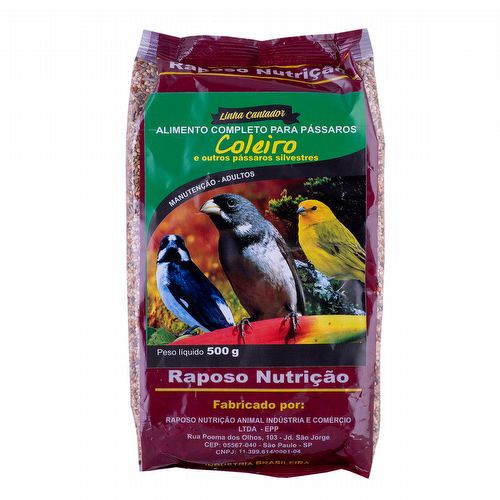Raposo - Coleiro e Pássaros Silvestres - Linha Cantador - 500g - imagem 1