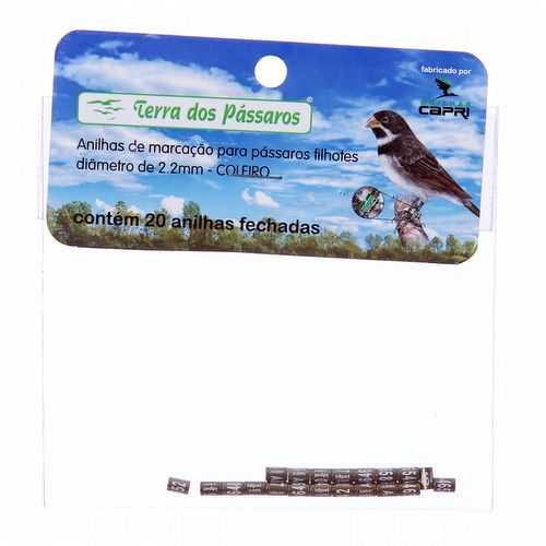 Anilhas Fechadas para Marcação - 2.2 mm - Coleiro - 20 un. - Bronze Claro - imagem 1