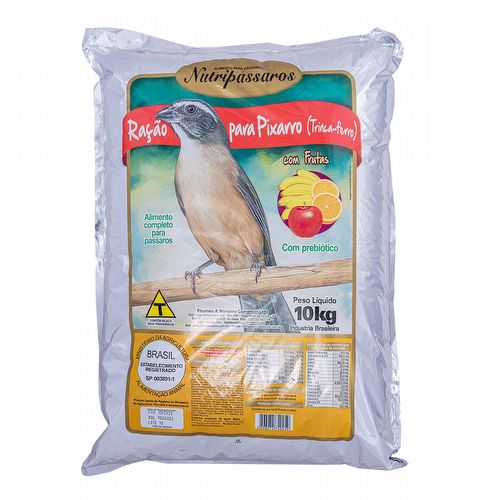 Nutripássaros - Ração para Pixarro com Frutas - 10kg - imagem 1