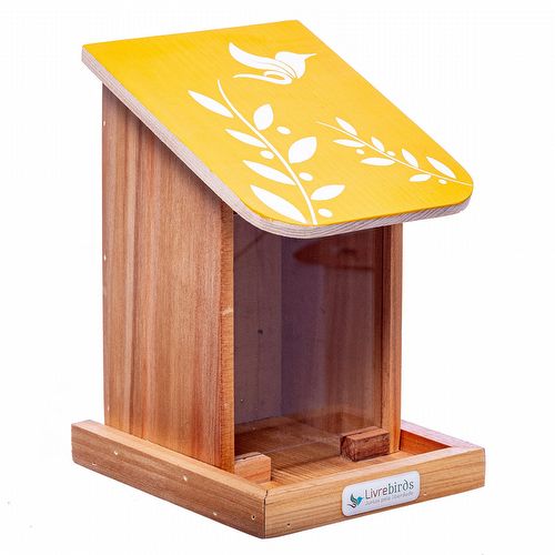 Comedouro Automático Livre Birds - IS454 - Amarelo - imagem 1