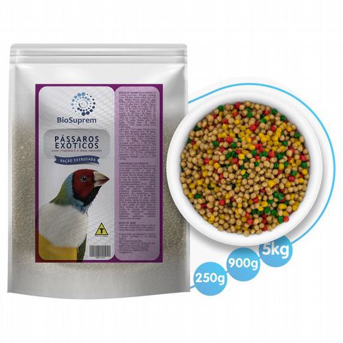 Biosuprem - Extrusada Pássaros Exóticos - 5kg - imagem 1