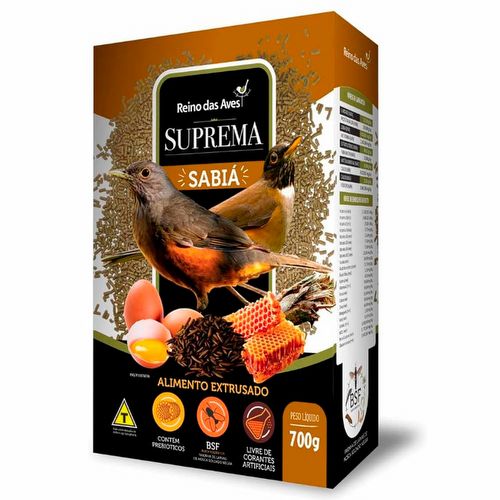 Reino das Aves - Suprema - Sabiá - 700g - imagem 1