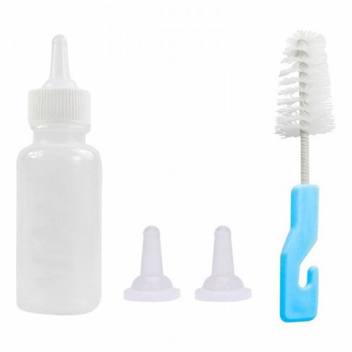 Kit Mamadeira Para Filhotes Pet - 60 ml com 3 Bicos e Escova - imagem 1