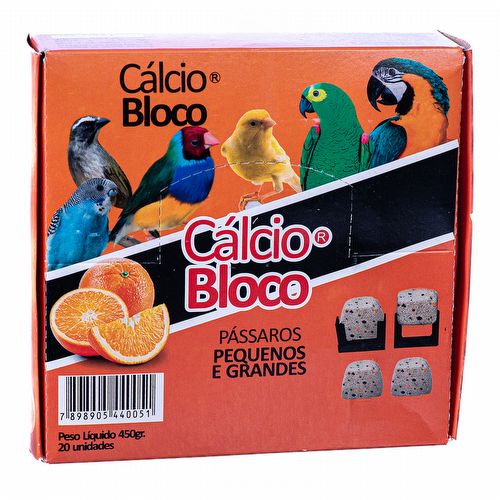 Cálcio Bloco Laranja Encaixe Universal - 20 Unidades - imagem 1