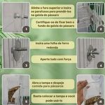 Alimentador Torre Transparente de Acrílico para Pássaros - 18 cm - imagem 6
