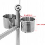 Poleiro Móvel Aço Inox - 30cm - imagem 5