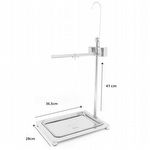 Poleiro Móvel Aço Inox - 30cm - imagem 9
