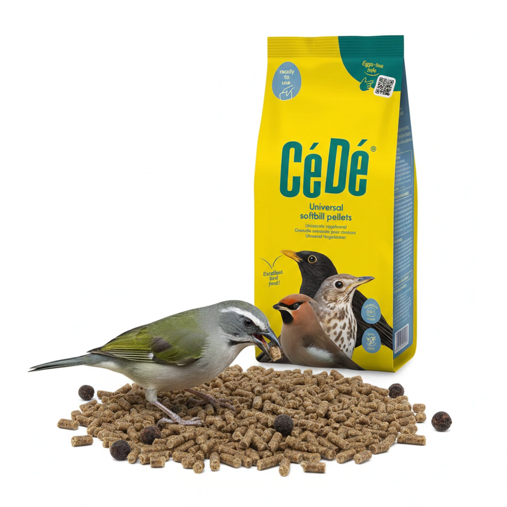 CéDé - Peletizada - Sabiá, Melro, Pássaro Preto - Frugívoros de Bico Longo - Alimento Universal - 1kg  - imagem 4