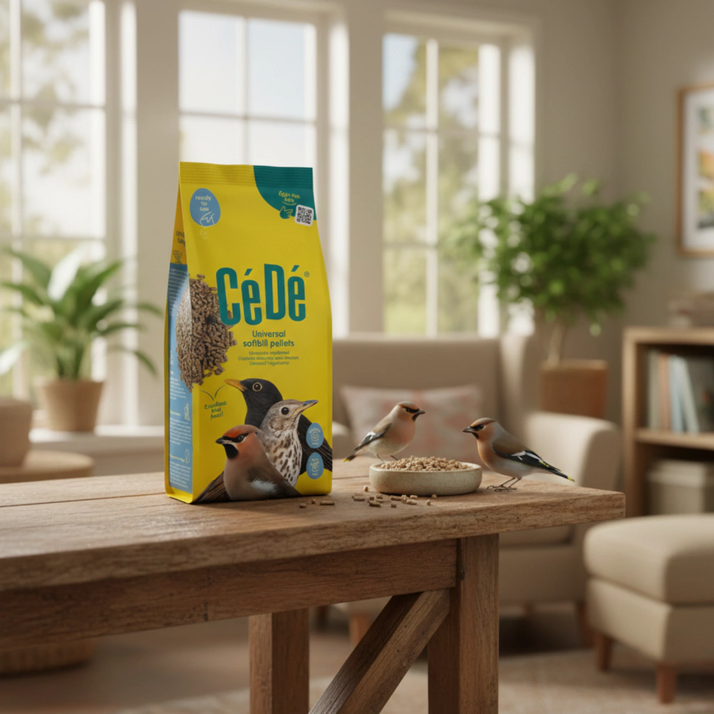 CéDé - Peletizada - Sabiá, Melro, Pássaro Preto - Frugívoros de Bico Longo - Alimento Universal - 1kg  - imagem 5
