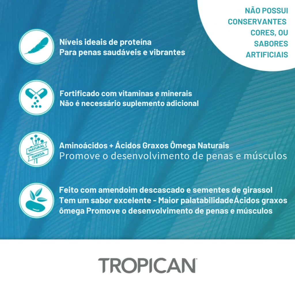 Hari - Extrusada Tropican LT4 - Médios e Grandes Psitacídeos - Bit 4mm - 3,63kg - imagem 5