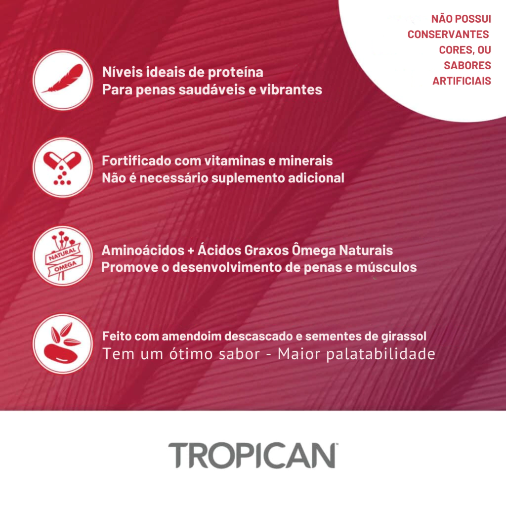 Hari - Extrusada Tropican Alta Performance HP4 - Papagaio - 11,34kg - imagem 4