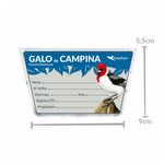 Porta Nome - Acrílico - Galo de Campina - imagem 2