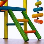 Brinquedo Play Playground Gigante com 3 escadas para Papagaio - imagem 7