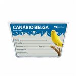 Porta Nome - Acrílico - Canário Belga