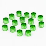 Anilhas Fechadas para Marcação - 4.5 mm - Agapornis - 20 un. - Verde - imagem 2